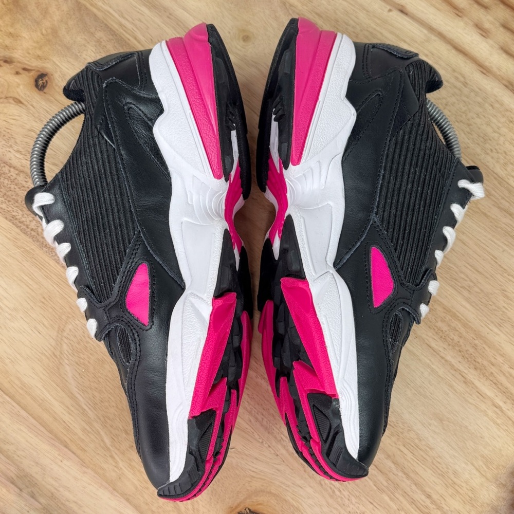 Adidas Originals Falcon‎ Running Shoes Corduroy Leather Black Pink 8 - Picture 5 of 11
